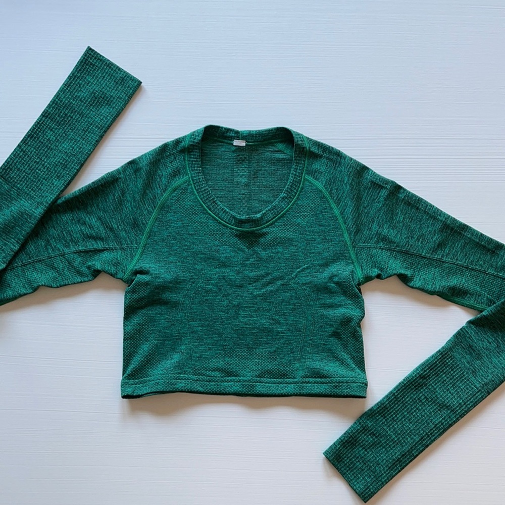 Lululemon Run Swiftly Long Sleeve Crop Top